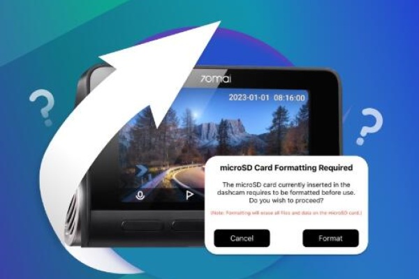 format sd card on dash cam