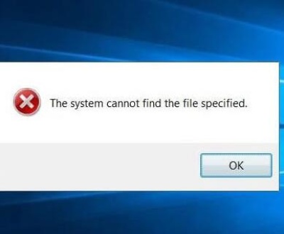 system cannot find the file specified​