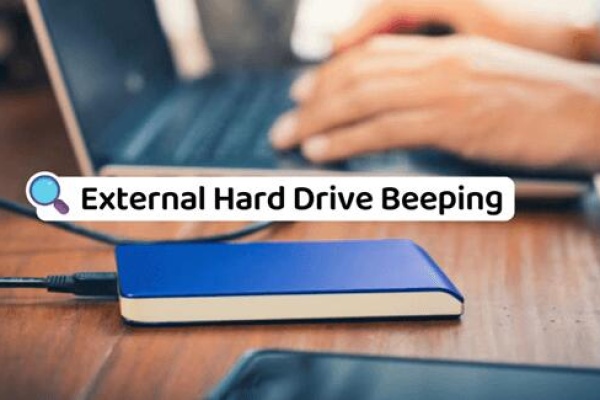 external hard drive beeping and not recognized